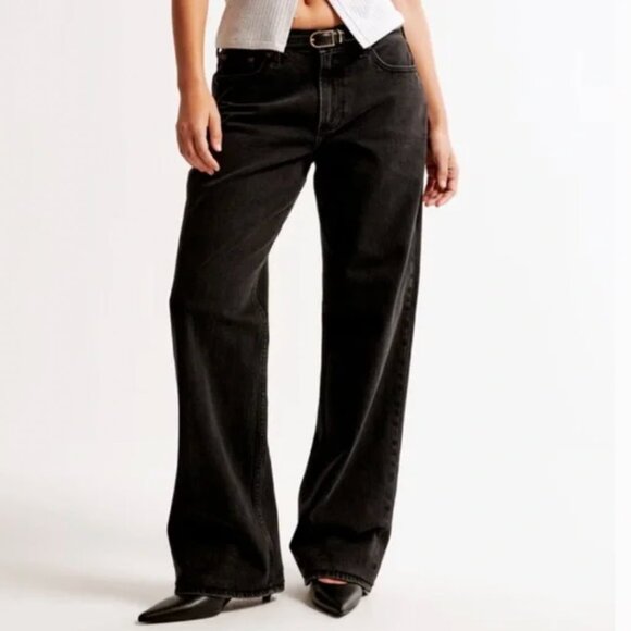 Abercrombie & Fitch Denim - Abercrombie & Fitch The 90's Baggy Low-rise Jeans Curve Love Size 26 (2R)